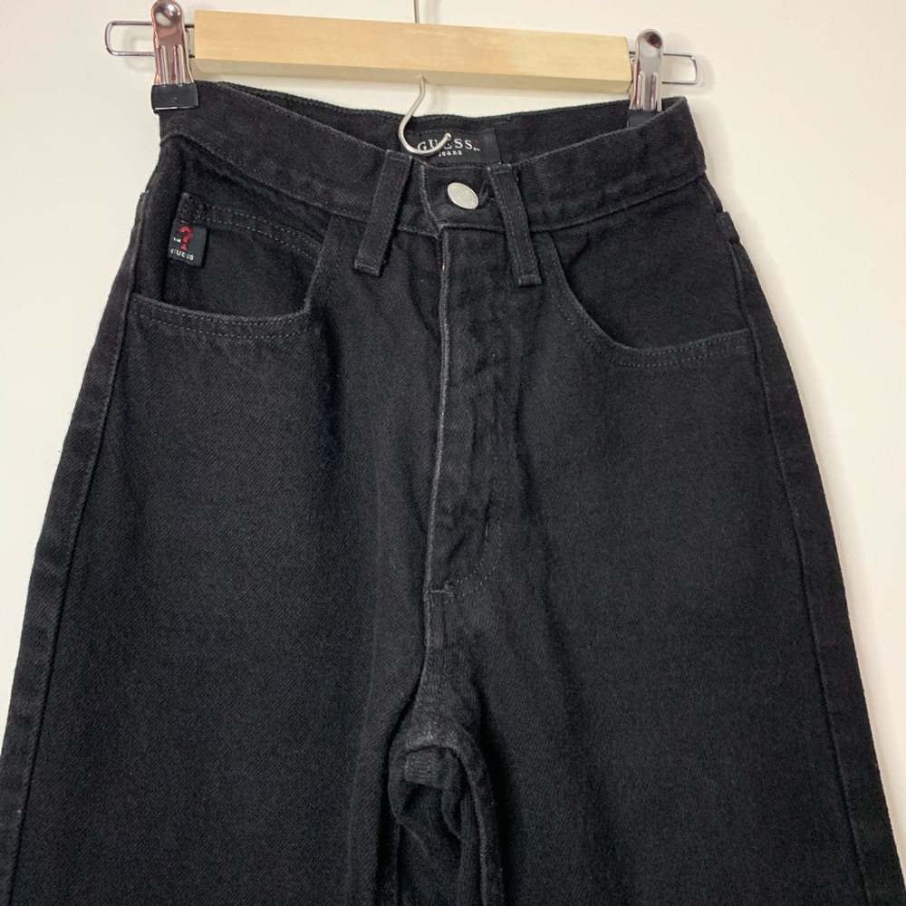 Guess Highrise Black Mom Skinny Jeans size 24W